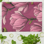 マグノリア庭園 キッチンタオル (折り畳み)