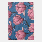 マグノリア庭園 キッチンタオル (縦)