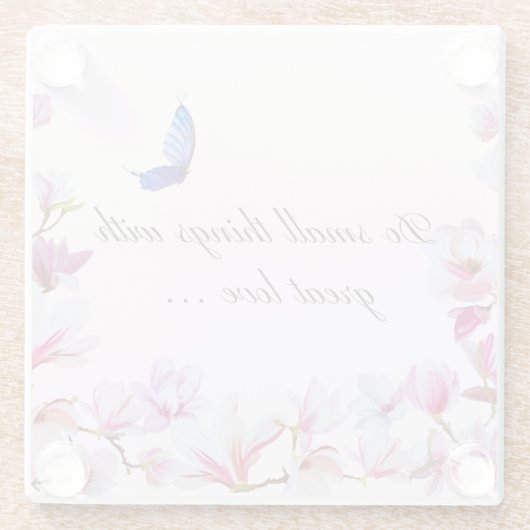 マグノリア引用文コースター ガラスコースター (裏面)