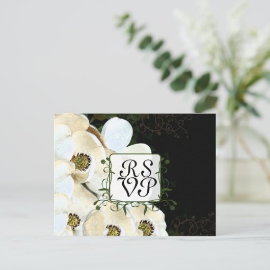 マグノリア応答カード インビテーションポストカード (スタンド正面)