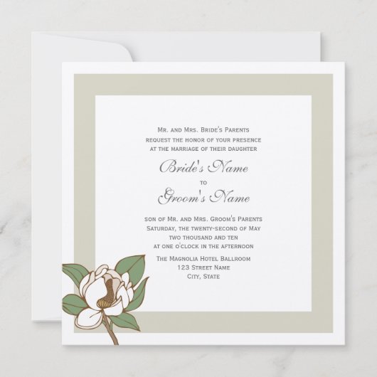 マグノリア招待状 招待状 (正面)