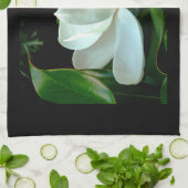 マグノリア接写 キッチンタオル (折り畳み)