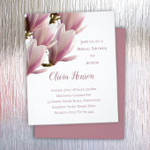 マグノリア日本のバジェットブライダルシャワー招待 チラシ