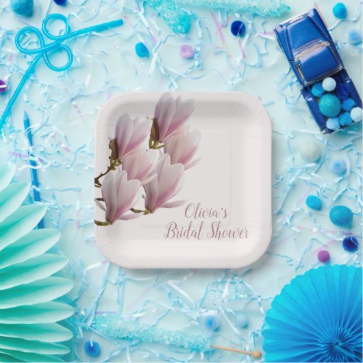 マグノリア日本のブライダルシャワー ペーパープレート (パーティー)