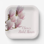 マグノリア日本のブライダルシャワー ペーパープレート (正面)