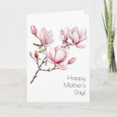 マグノリア母の日のグリーティングカード カード (正面)