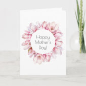 マグノリア母の日のグリーティングカード カード (正面)