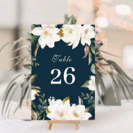 マグノリア水色フローラ結婚ズ テーブルナンバー