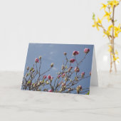 マグノリア空白の挨拶 カード (黄色い花)