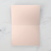 マグノリア素朴コットンガーランドチャックボ結婚ード サンキューカード (内部)