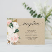 マグノリア素朴フローラ白赤面披露宴 エンクロージャーカード (スタンド正面)