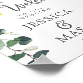 マグノリア結婚シトラスの歓迎サイン ポスター (角)