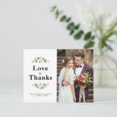 マグノリア結婚フローラの感謝していユイの名刺 ポストカード (スタンド正面)