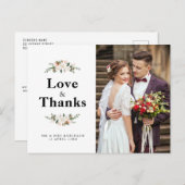 マグノリア結婚フローラの感謝していユイの名刺 ポストカード (正面/裏面)