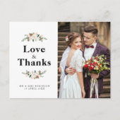 マグノリア結婚フローラの感謝していユイの名刺 ポストカード (正面)