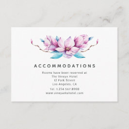 マグノリア結婚フローラ宿泊施設 エンクロージャーカード