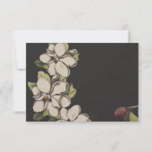 マグノリア結婚式招待状オンアイスRSVP 出欠カード (裏面)