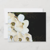 マグノリア結婚式招待状オンアイスRSVP 出欠カード (裏面)