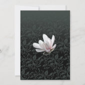 マグノリア結婚式招待状クラシックフローラデザイン 招待状 (裏面)