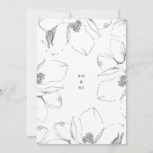 マグノリア結婚式招待状01 招待状 (裏面)