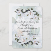 マグノリア結婚式招待状 招待状 (裏面)