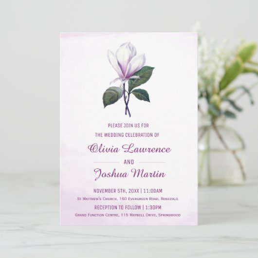 マグノリア結婚式招待状 招待状 (スタンド正面)