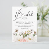 マグノリア綿ブライダルシャワー招待カード 招待状 (スタンド正面)