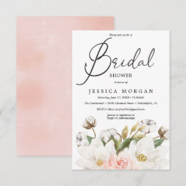 マグノリア綿ブライダルシャワー招待カード 招待状