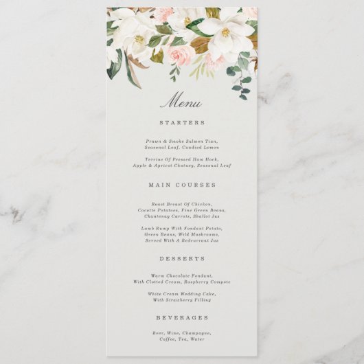 マグノリア綿メニュー メニュー (正面)