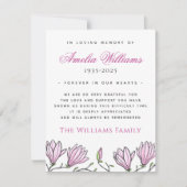 マグノリア縁ど葬悔やみや弔慰サンキューカード サンキューカード (正面)