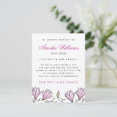 マグノリア縁ど葬悔やみや弔慰サンキューカード サンキューカード (スタンド正面)