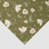 マグノリア花と葉植物学自然 薄葉紙 (詳細)