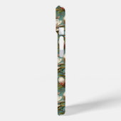 マグノリア花のパターン名とモノグラム Case-Mate iPhoneケース (裏面 / 左)