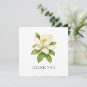 マグノリア花の絵の感謝カード 招待状 (スタンド正面)