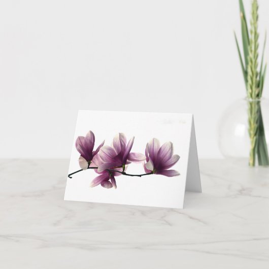 マグノリア花ノートカード ノートカード (正面)