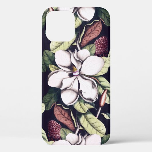 マグノリア花パターン Case-Mate iPhoneケース (裏面)