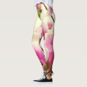 マグノリア花フローラ植物花 レギンス (左)