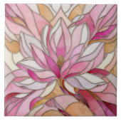 マグノリア花モザイクセラミックタイル タイル (正面)