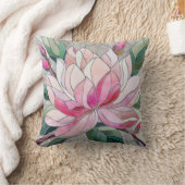 マグノリア花モザイク クッション (ブランケット)