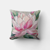 マグノリア花モザイク クッション (正面)