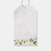 マグノリア花結婚の贈り物ラベル ギフトタグ (裏面)