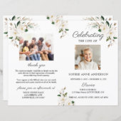 マグノリア花葬儀サービス写真プログラム (正面/裏面)