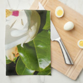 マグノリア花 キッチンタオル (四つ折り)