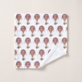 マグノリア花 バスタオルセット (ウォッシュタオル)