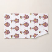 マグノリア花 バスタオルセット (ハンドタオル)