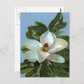 マグノリア花 ポストカード (正面/裏面)