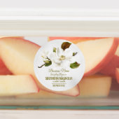 マグノリア花 ラベル (貼付)