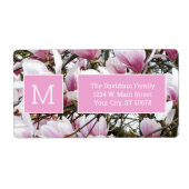 マグノリア花 ラベル (正面)