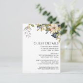 マグノリア花 |紫エレガントフローラ緑 エンクロージャーカード (スタンド正面)