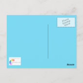 マグノリア花 – 葉書 ポストカード (裏面)